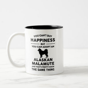 Alaska Malamute Adoption Happity Två-Tonad Mugg