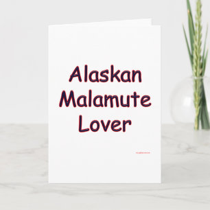 Alaska Malamute Älskare Helgkort