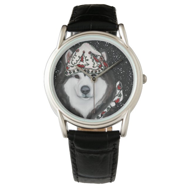 Alaska Malamute Armbandsur (Framsida)