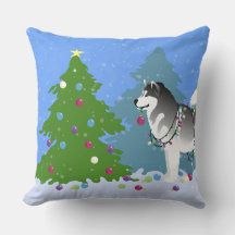 Alaska Malamute Decoration Julgran