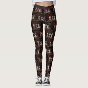 Alaska Malamute efter julgranen Leggings