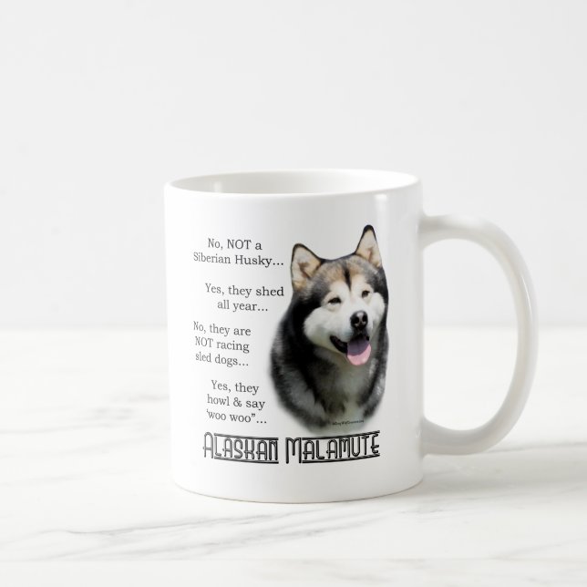 Alaska Malamute FAQ Kaffemugg (Höger)