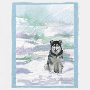 Alaska Malamute Fleece filt