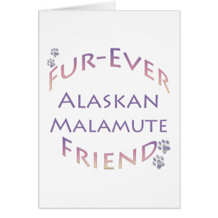 Alaska Malamute Furever Hälsningskort