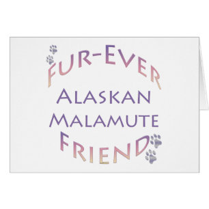 Alaska Malamute Furever Hälsningskort