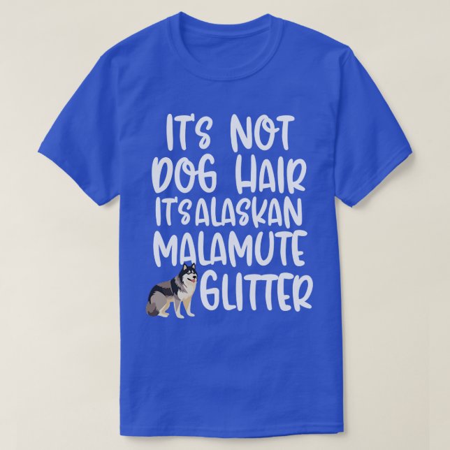 Alaska Malamute Glitter TShirt T Shirt (Design framsida)
