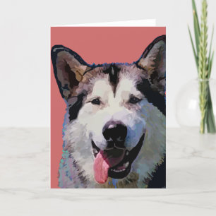 Alaska Malamute Greeting Cards Kort