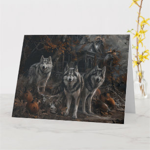 Alaska Malamute Halloween Nattdyggy Delight Kort