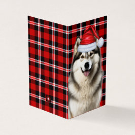 Alaska Malamute Helgdag Pput-julkort Kort