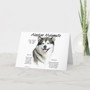 Alaska Malamute History, allt om Malamutes Helgkort