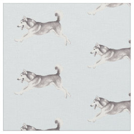 Alaska Malamute Hund Art Fabric Tyg