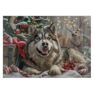 Alaska Malamute Hund jul - helgdag