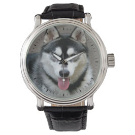Alaska Malamute Hund Photograph Armbandsur