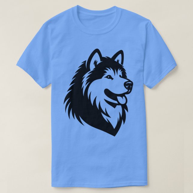 Alaska Malamute Hund T Shirt (Design framsida)