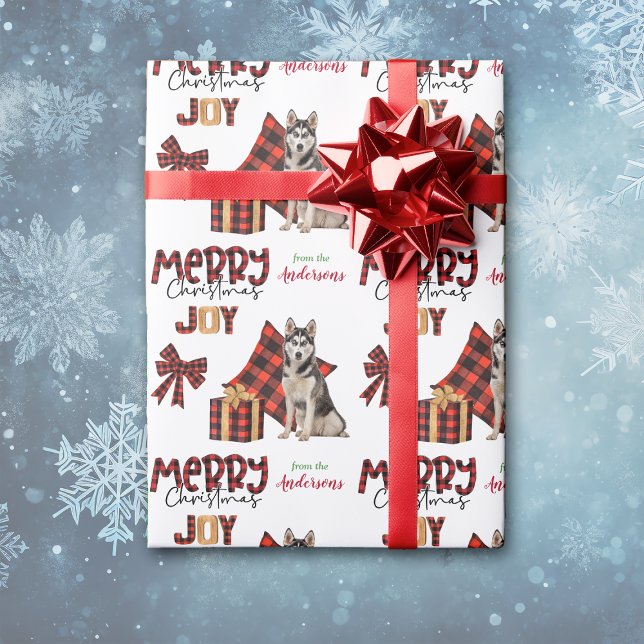 Alaska Malamute Hund Träd Presentpapper (Skapare uppladdad)