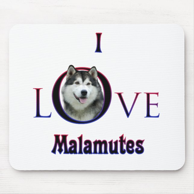Alaska Malamute I Kärlek Musmatta (Framsidan)