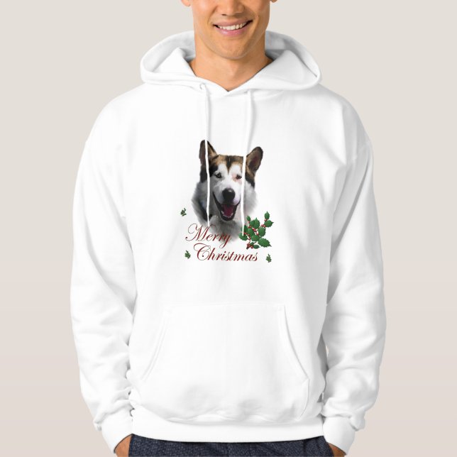 Alaska Malamute-julgåvor Munkjacka (Framsida)