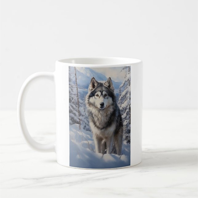Alaska Malamute Kaffemugg (Vänster)