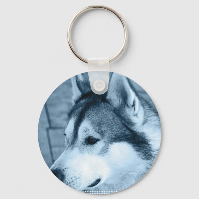 Alaska Malamute Keychain Nyckelring (Framsida)