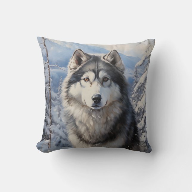 Alaska Malamute Kudde (Framsida)