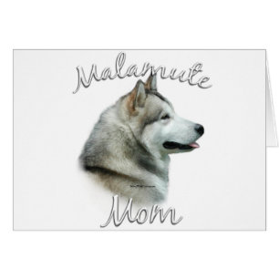 Alaska Malamute Mamma 2 Hälsningskort