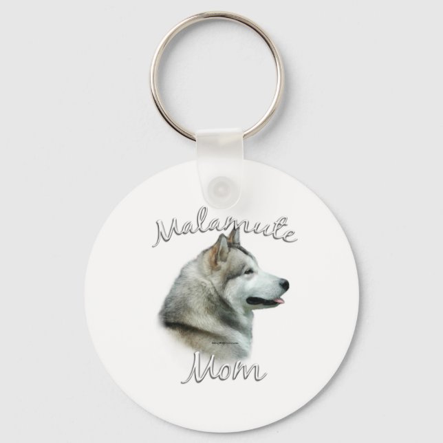 Alaska Malamute Mamma 2 Nyckelring (Framsida)