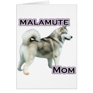 Alaska Malamute Mamma 4 Hälsningskort