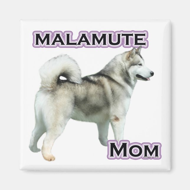 Alaska Malamute Mamma 4 Magnet (Framsidan)