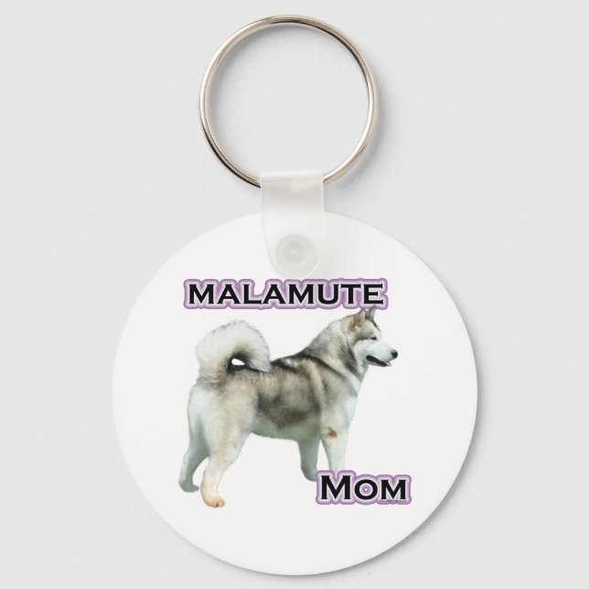 Alaska Malamute Mamma 4 Nyckelring (Framsida)