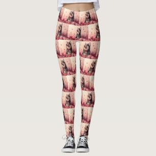 Alaska Malamute med Ro - Alla hjärtans dag Leggings