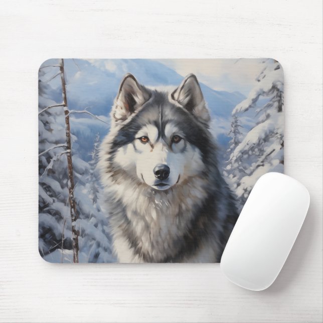 Alaska Malamute Musmatta (Med mus)