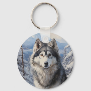 Alaska Malamute Nyckelring