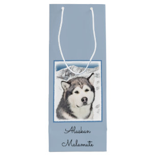 Alaska Malamute Painting - Cute Original Hund Art