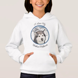 Alaska Malamute Painting - Cute Original Hund Art T Shirt