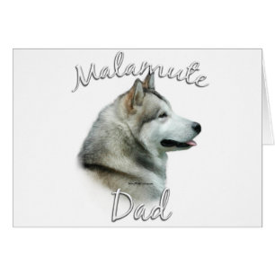 Alaska Malamute Pappa 2 Hälsningskort
