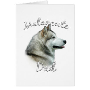 Alaska Malamute Pappa 2 Hälsningskort