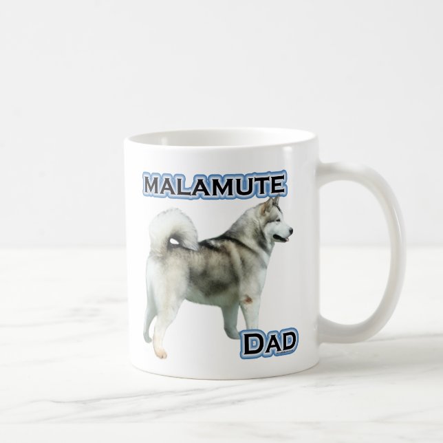 Alaska Malamute Pappa 4 Kaffemugg (Höger)