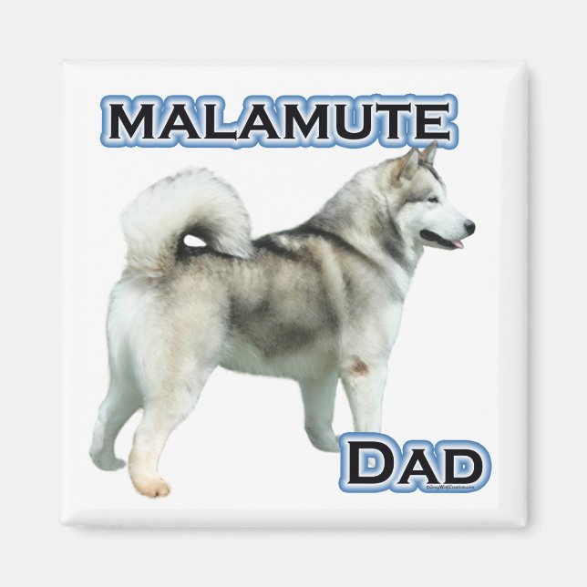 Alaska Malamute Pappa 4 - Magnet (Framsidan)