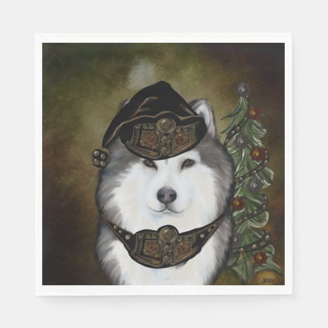 Alaska Malamute Pappersservett (Framsidan)