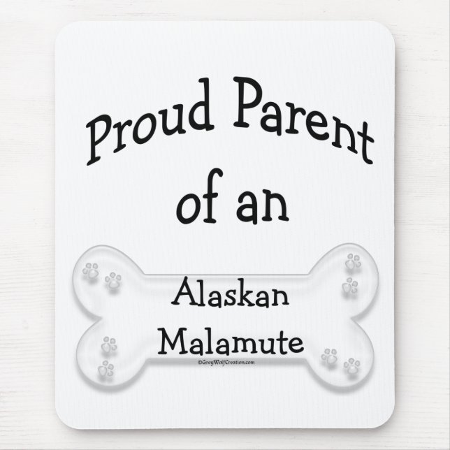 Alaska Malamute Proud Parent Musmatta (Framsidan)