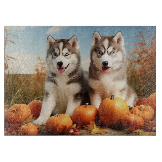 Alaska Malamute Puppy Autumn Delight Pumpkin (Framsidan)