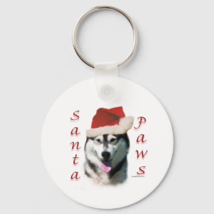 Alaska Malamute Santa Tassar Nyckelring