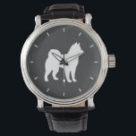 Alaska Malamute Silhouette Armbandsur<br><div class="desc"></div>