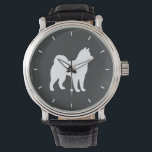 Alaska Malamute Silhouette Armbandsur<br><div class="desc"></div>