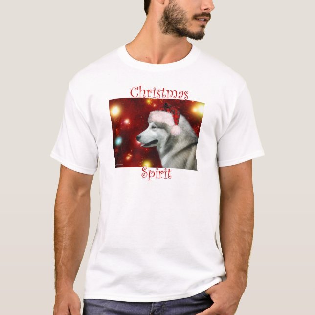 Alaska Malamute Spirit T Shirt (Framsida)