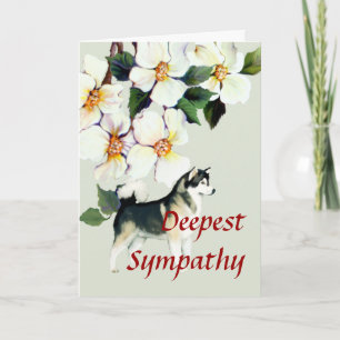 Alaska Malamute Sympathy eller Pet Loss Kort