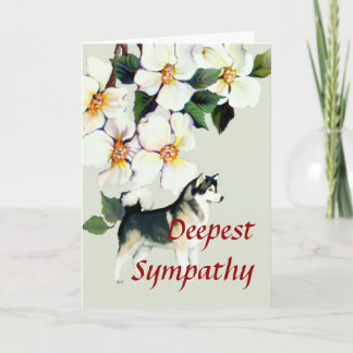 Alaska Malamute Sympathy eller Pet Loss Kort