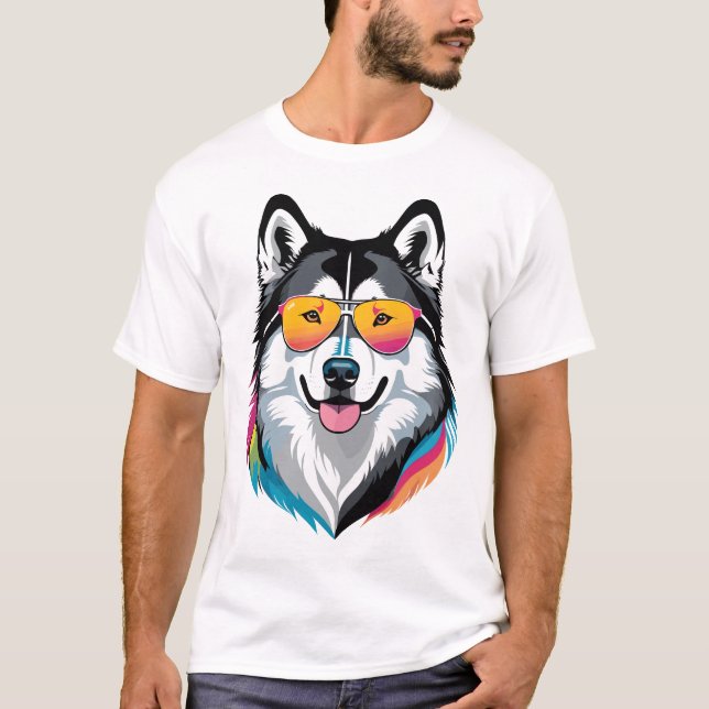 Alaska Malamute T Shirt (Framsida)