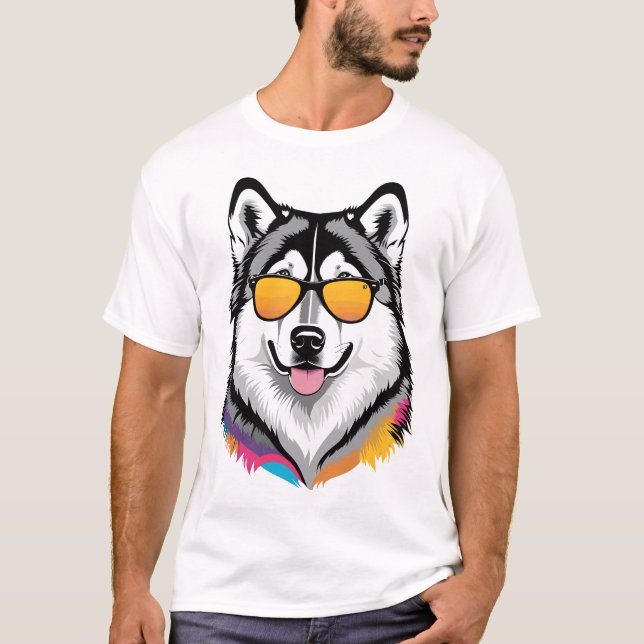 Alaska Malamute T Shirt (Framsida)