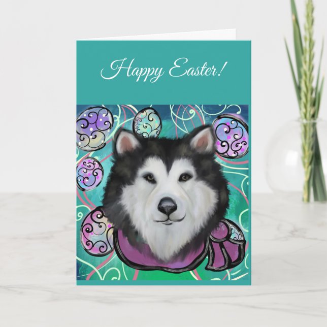 Alaska Malamute Tack Kort (Framsida)